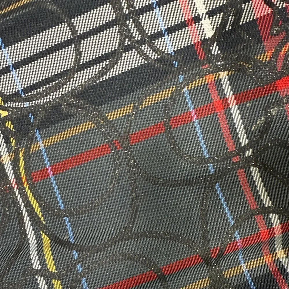 Coach Chrissi Tartan Plaid Green, Black and Red Boots Size 7